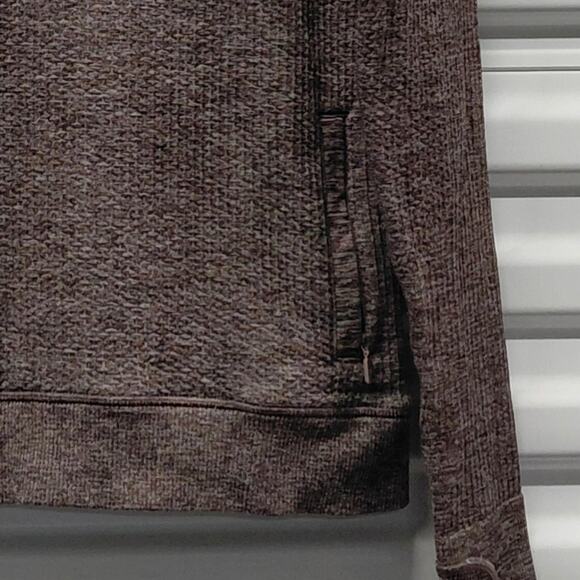 Lululemon Engineered Warmth Half Zip Women’s Sweater Size 8 Brown Heather Wool - Picture 11 of 11